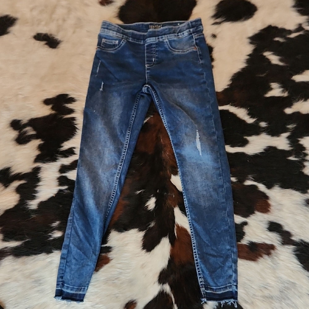 Justice Blue Denim Leggings